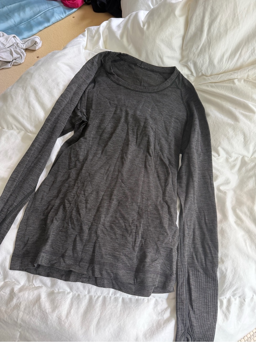 lululemon athletica Women's Long-Sleeve Crewneck Top - Charcoal